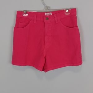 Moda INT'L Vintage High Rise Denim Shorts Pink Size Size 10